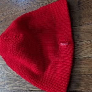 Supreme red beanie